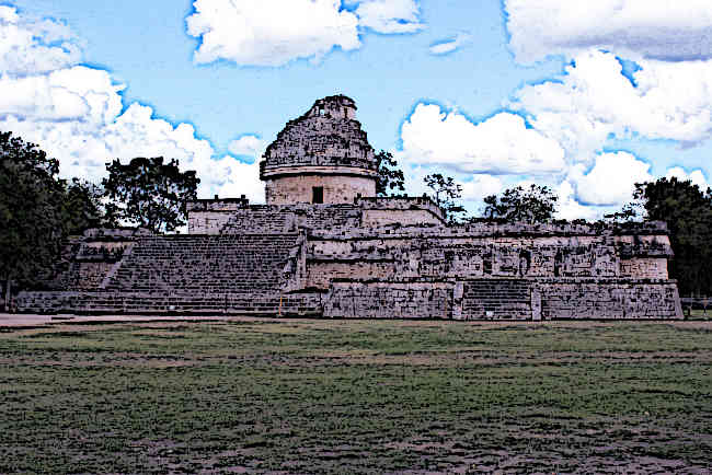 The El Caracol Observatory Temple.