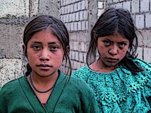 Modern Mayan people - Young Girls