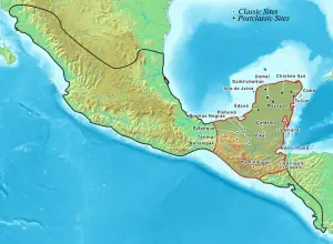 Location of all the Major Ancient Mayan Cities in mesoamerica